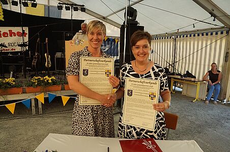 Partnerschaftsurkunde Bockau-Neuhof