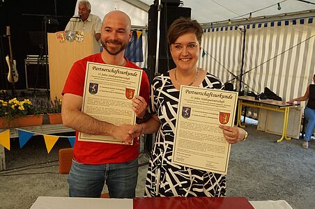 Partnerschaftsurkunde Bockau-Herrieden