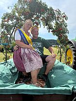24. Bockauer Wurzelkönigin Carolin Mühlmann und Schützenkönig Maik Jung