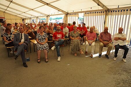 Landrat Erzgebirgskreis, Bürgermeisterin Bockau, Bürgermeister Herrieden, Bürgermeisterin Neuhof, Altbürgermeister Bockau, Neuhof und Bockau