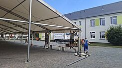 Aufbau Festzelt 05.08.2026