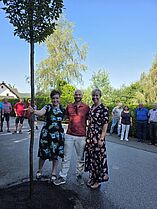 v.l. Bürgermeisterin Bockau Franziska Meier, Bürgermeister Herrieden Patrick Peters, Bürgermeisterin Neuhof Anastasia Schulz